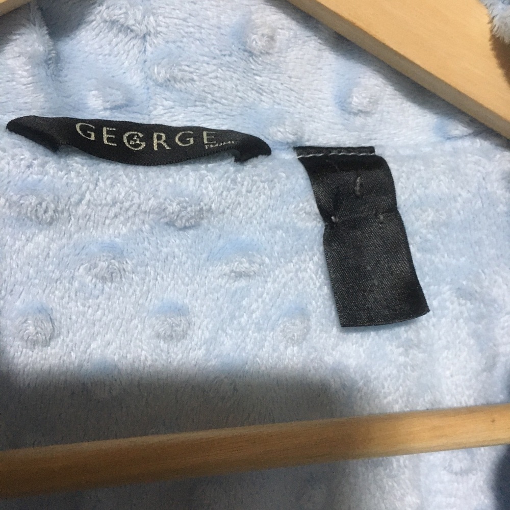 Light Blue Textured Women's Robe - Picture 3 of 3